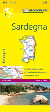 Sardinia - Michelin Local Map 366 : Map, Sheet map Book Sardinia - Michelin Local Map 366 : Map, Sheet map Book