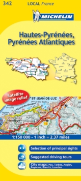 Hautes-Pyrenees, Pyrenees-Atlantiques, Sheet map, folded Book Hautes-Pyrenees, Pyrenees-Atlantiques, Sheet map, folded Book
