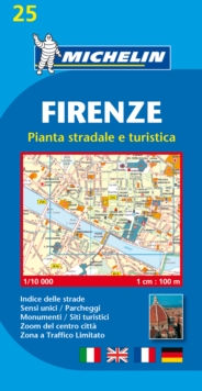 Firenze - Michelin City Plan 25 : City Plans, Sheet map Book Firenze - Michelin City Plan 25 : City Plans, Sheet map Book