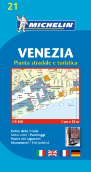 Venezia - Michelin City Plan 21 : City Plans, Sheet map Book Venezia - Michelin City Plan 21 : City Plans, Sheet map Book