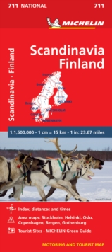 Scandinavia & Finland - Michelin National Map 711 : Map, Sheet map Book Scandinavia & Finland - Michelin National Map 711 : Map, Sheet map Book