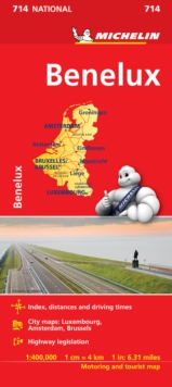 Benelux - Michelin National Map 714 : Map, Sheet map Book Benelux - Michelin National Map 714 : Map, Sheet map Book