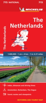 The Netherlands - Michelin National Map 715 : Map, Sheet map Book The Netherlands - Michelin National Map 715 : Map, Sheet map Book