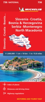Slovenia,Croatia, Bosnia, Sheet map, folded Book Slovenia,Croatia, Bosnia, Sheet map, folded Book