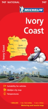 Ivory Coast - Michelin National Map 747 : Map, Sheet map Book Ivory Coast - Michelin National Map 747 : Map, Sheet map Book