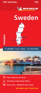 Sweden - Michelin National Map 753 : Map, Sheet map Book Sweden - Michelin National Map 753 : Map, Sheet map Book