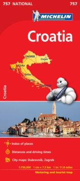 Croatia Map, Sheet map, folded Book Croatia Map, Sheet map, folded Book