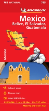 Mexico - Michelin National Map 765 : Map, Sheet map Book Mexico - Michelin National Map 765 : Map, Sheet map Book