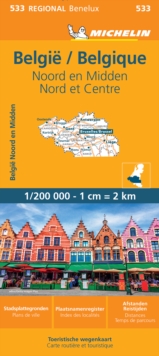 Belgium North & Central - Michelin Regional Map 533 : Map