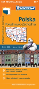 Poland South West - Michelin Regional Map 557 : Map, Sheet map Book Poland South West - Michelin Regional Map 557 : Map, Sheet map Book