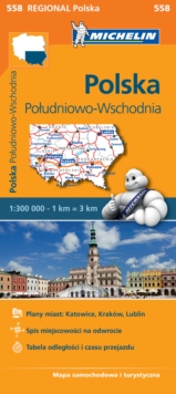 Poland South East - Michelin Regional Map 558 : Map, Sheet map Book Poland South East - Michelin Regional Map 558 : Map, Sheet map Book