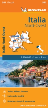 Italy North West Map, Sheet map, folded Book Italy North West Map, Sheet map, folded Book