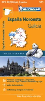 Galicia - Michelin Regional Map 571 : Map, Sheet map Book Galicia - Michelin Regional Map 571 : Map, Sheet map Book