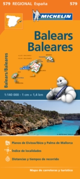 Baleares - Michelin Regional Map 579 : Map, Sheet map Book Baleares - Michelin Regional Map 579 : Map, Sheet map Book