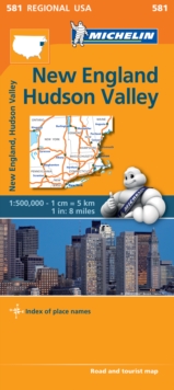 New England, Hudson Valley - Michelin Regional Map 581 : Map, Sheet map Book New England, Hudson Valley - Michelin Regional Map 581 : Map, Sheet map Book