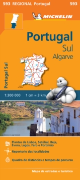 Portugal Sud - Algrave - Michelin Regional Map 593 : Map