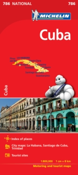 Cuba - Michelin National Map 786, Sheet map, folded Book Cuba - Michelin National Map 786, Sheet map, folded Book