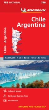 Chile Argentina - Michelin National Map 788 : Map, Sheet map Book Chile Argentina - Michelin National Map 788 : Map, Sheet map Book
