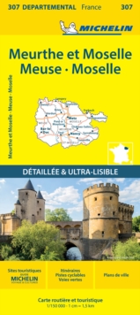 Meurthe et Moselle Meuse Moselle - Michelin Local Map 307 : Map