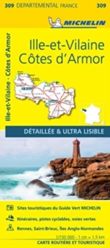 Cotes-d'Armor, Ille-et-Vilaine - Michelin Local Map 309