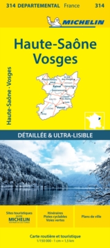 Haute-Saone  Vosges - Michelin Local Map 314 : Map