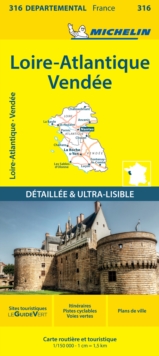 Loire-Atlantique Vendee - Michelin Local Map 316 : Map