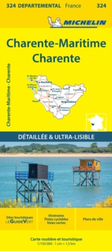 Charente-Maritime Charente - Michelin Local Map 324 : Map