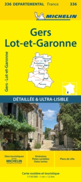 Michelin Editions des Voyages Gers Lot-et-Garonne - Michelin Local Map 336 , Map