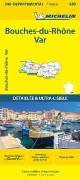 Michelin Editions des Voyages Bouches-du-Rhone Var - Michelin Local Map 340 , Map
