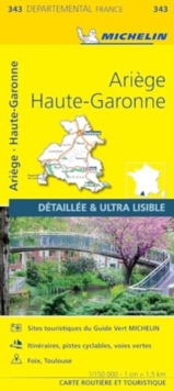 Ariege, Haute-Garonne - Michelin Local Map 343 : Map