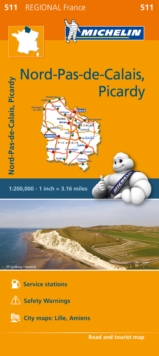 Nord-Pas-de-Calais, Picardy - Michelin Regional Map 511 : Map, Sheet map Book Nord-Pas-de-Calais, Picardy - Michelin Regional Map 511 : Map, Sheet map Book