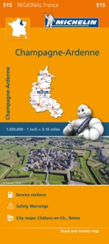 Champagne-Ardenne - Michelin Regional Map 515 : Map, Sheet map Book Champagne-Ardenne - Michelin Regional Map 515 : Map, Sheet map Book