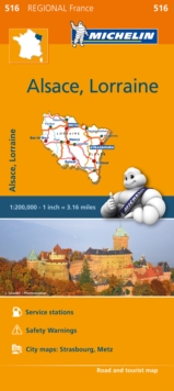 Alsace Lorraine - Michelin Regional Map 516 : Map, Sheet map Book Alsace Lorraine - Michelin Regional Map 516 : Map, Sheet map Book
