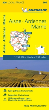 Aisne, Ardennes, Marne - Michelin Local Map 306 : Map, Sheet map Book Aisne, Ardennes, Marne - Michelin Local Map 306 : Map, Sheet map Book
