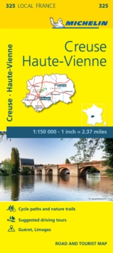 Creuse, Haute-Vienne - Michelin Local Map 325 : Map, Sheet map Book Creuse, Haute-Vienne - Michelin Local Map 325 : Map, Sheet map Book