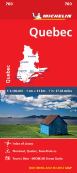 Quebec - Michelin National Map 0760 : Map, Sheet map Book Quebec - Michelin National Map 0760 : Map, Sheet map Book