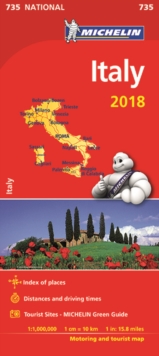 Italy 2018 National Map 735, Sheet map, folded Book Italy 2018 National Map 735, Sheet map, folded Book