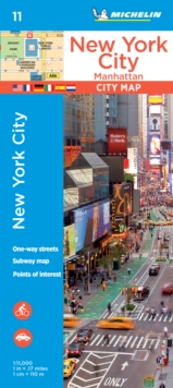 Michelin New York City Manhattan Map 11, Paperback / softback Book Michelin New York City Manhattan Map 11, Paperback / softback Book