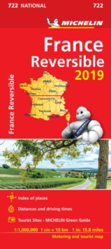France - reversible 2019 - Michelin National Map 722 : Map, Sheet map Book France - reversible 2019 - Michelin National Map 722 : Map, Sheet map Book