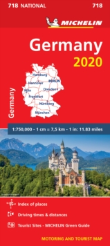 Germany 2020 - Michelin National Map 718 : Map, Sheet map Book Germany 2020 - Michelin National Map 718 : Map, Sheet map Book