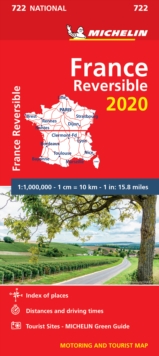 France - reversible 2020 - Michelin National Map 722 : Map, Sheet map Book France - reversible 2020 - Michelin National Map 722 : Map, Sheet map Book