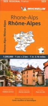 Rhone-Alps - Michelin Regional Map 523