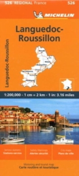 Languedoc-Roussillon - Michelin Regional Map 526