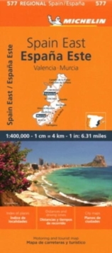 Spain East, Valencia, Murcia - Michelin Regional Map 577