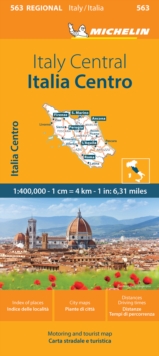 Italy Centre - Michelin Regional Map 563 : Map