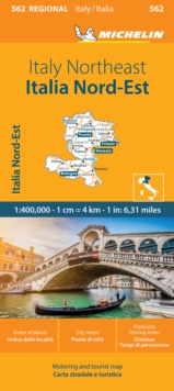 Italy Northeast - Michelin Regional Map 562 : Map