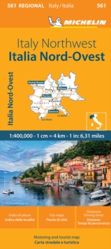 Italy Northwest - Michelin Regional Map 561 : Map