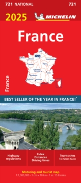 France 2025 - Michelin National Map 721 : Map