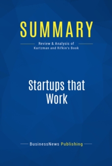 Summary: Startups that Work