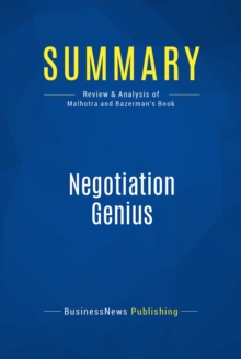 Summary: Negotiation Genius